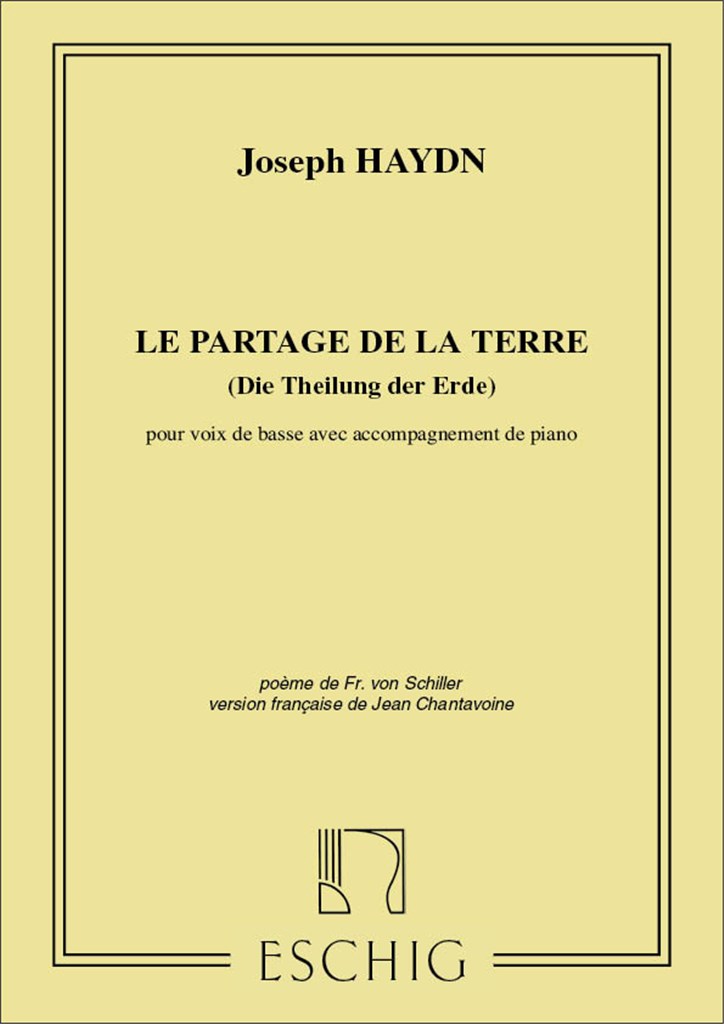 Le Partage De La Terre Pour Voix De Basse